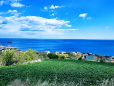 Wohngrundstück Mit Vollem Meerblick, Geeignet Für Den Bau Eines Genossenschaftsstandorts Mit 42 Wohnungen Zum Dringenden Verkauf In Tekirdag Barbarosta