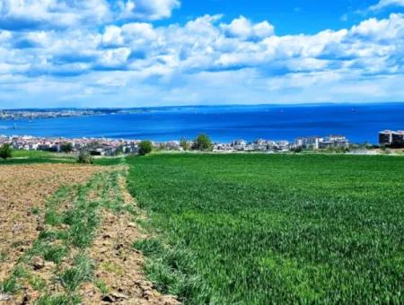 Gelegenheit Grundstück Geeignet Für Dringenden Verkauf Herrliche Lage Voller Meerblick 4 Seitenstrassen, Fassadengenossenschaft Und Baustellenbau