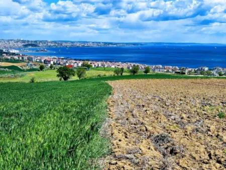 Gelegenheit Grundstück Geeignet Für Dringenden Verkauf Herrliche Lage Voller Meerblick 4 Seitenstrassen, Fassadengenossenschaft Und Baustellenbau