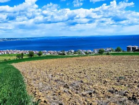 Gelegenheit Grundstück Geeignet Für Dringenden Verkauf Herrliche Lage Voller Meerblick 4 Seitenstrassen, Fassadengenossenschaft Und Baustellenbau