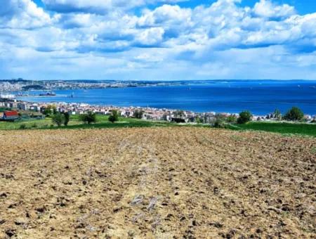 Gelegenheit Grundstück Geeignet Für Dringenden Verkauf Herrliche Lage Voller Meerblick 4 Seitenstrassen, Fassadengenossenschaft Und Baustellenbau