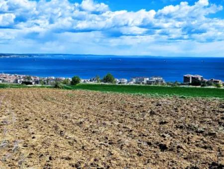 Gelegenheit Grundstück Geeignet Für Dringenden Verkauf Herrliche Lage Voller Meerblick 4 Seitenstrassen, Fassadengenossenschaft Und Baustellenbau