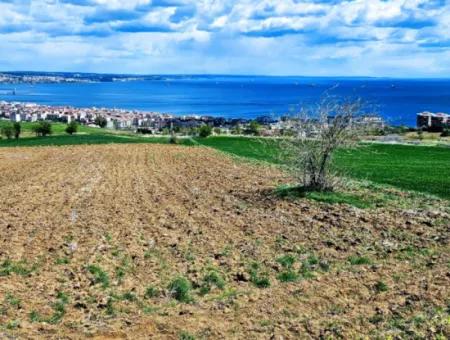 Gelegenheit Grundstück Geeignet Für Dringenden Verkauf Herrliche Lage Voller Meerblick 4 Seitenstrassen, Fassadengenossenschaft Und Baustellenbau
