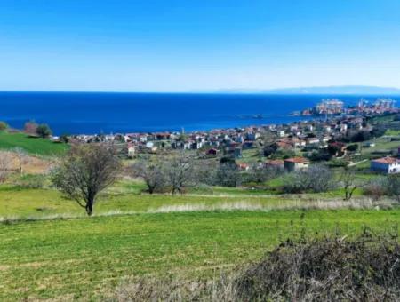 532 M2 Eckgrundstück Zum Verkauf In Tekirdag Süleymanpaşa Barbaros Nachbarschaft Mit Herrlichem Meer- Und Naturblick