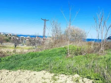 Investment Opportunity: 615 M2 Corner Land For Sale In Tekirdag Barbaros - Urgent Sale, Sea And Nature View, 0 Zoned