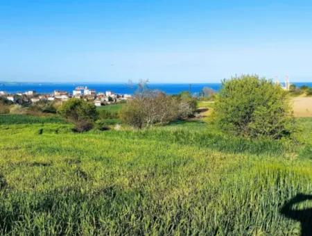 Investment Opportunity: 615 M2 Corner Land For Sale In Tekirdag Barbaros - Urgent Sale, Sea And Nature View, 0 Zoned