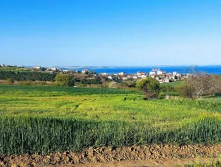 Investment Opportunity: 615 M2 Corner Land For Sale In Tekirdag Barbaros - Urgent Sale, Sea And Nature View, 0 Zoned