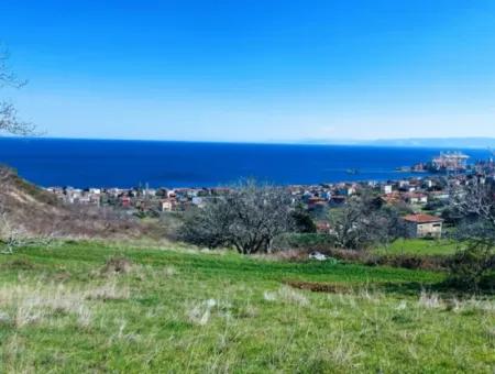 532 M2 Corner Plot For Sale In Tekirdag Süleymanpaşa Barbaros Neighborhood With Magnificent Sea And Nature Views